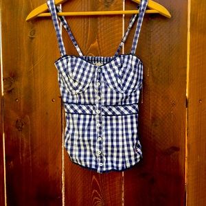 Hollister bustier tank top.